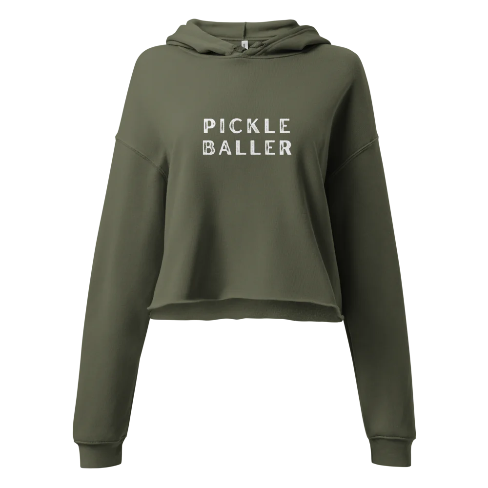 Pickle Baller Women's Cropped Hoodie