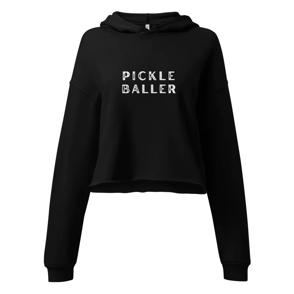 Pickle Baller Women's Cropped Hoodie