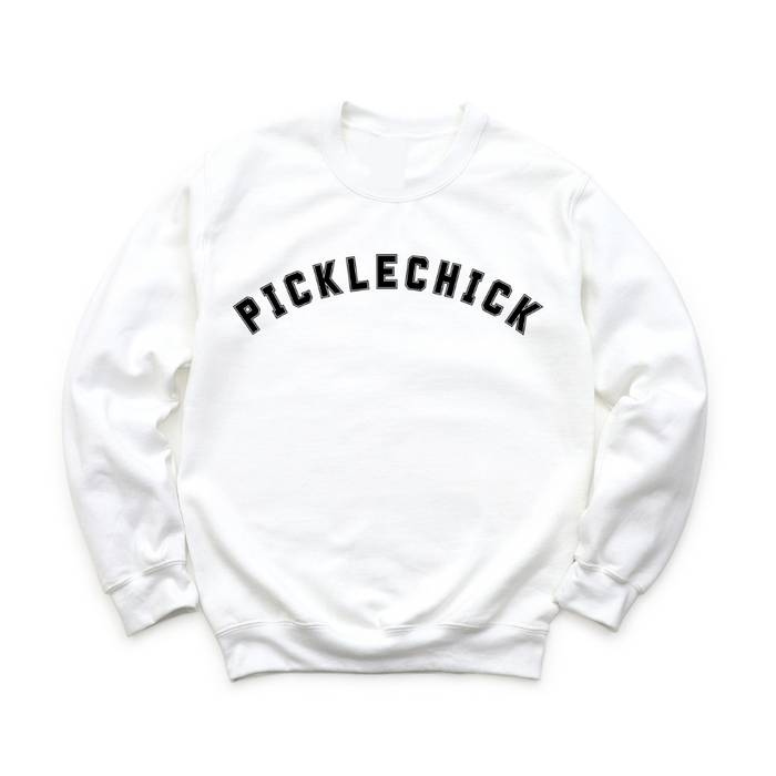 Introducing our exclusive PICKLECHICK sweatshirt! Embrace the PickleChicks spirit and spread joy wherever you go when you wear it! Whether you’re dominating the court or simply enjoying life off the sidelines, wear your PICKLECHICK swag proudly and let your enthusiasm shine.