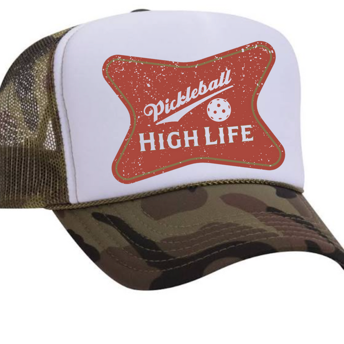 Pickleball High Life Trucker Hat