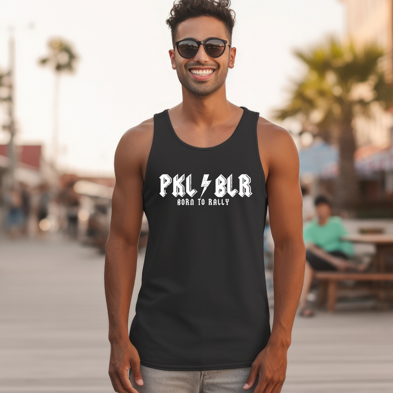 Elevate your game and show you're a pickleballer with this jersey tank top- a fun tribute to both pickleball & the classic good vibes of rock n roll! From fierce on-court rallies to laid-back hangouts, this tank effortlessly transitions between your pickleball games and daily life. 100% cotton.