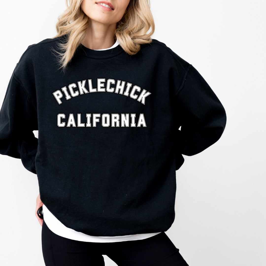 PICKLECHICK Sweatshirt *CUSTOMIZING OPTION With Your Hometown/ State*
